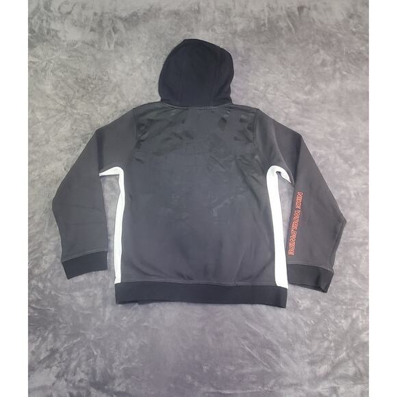 Nike Hoodie Youth Sz L Worldwide Graphic Spellout Colorblock Sweatshirt C27-53 - Picture 8 of 10